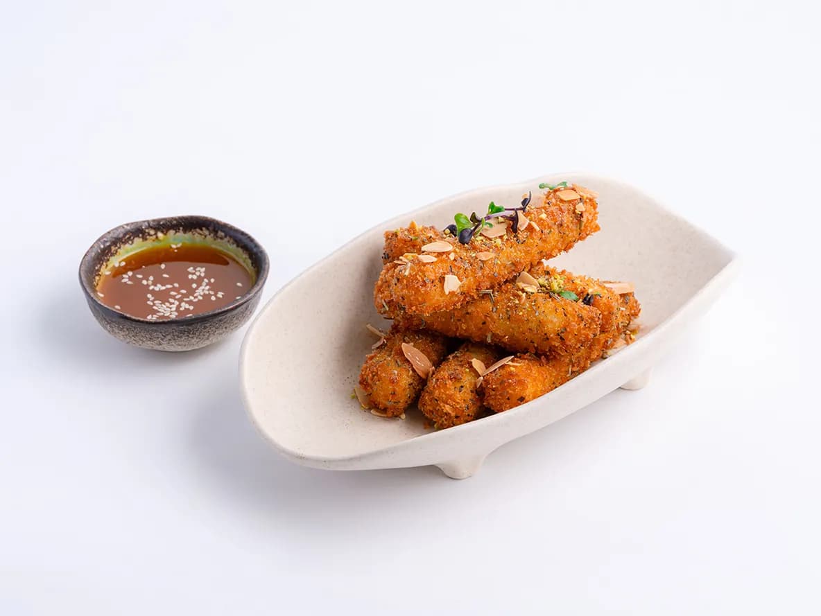 Golden Halloumi Fingers at Aram Restaurant