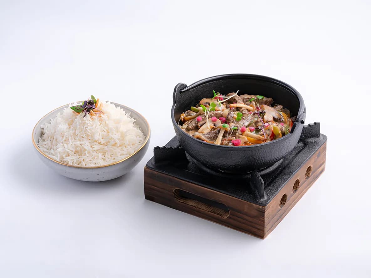 Beef Stroganoff at Aram Restaurant