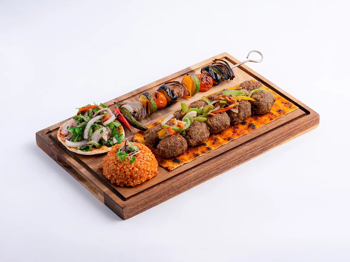 Kibbeh on Skewers at Aram Restaurant