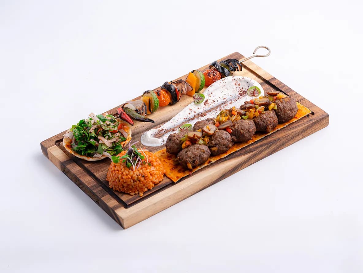 Chestnut Kebab Platter at Aram Restaurant