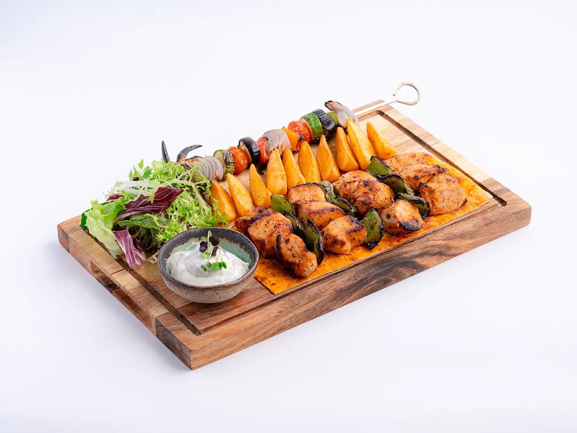 Chicken Tawook Platter at Aram Restaurant