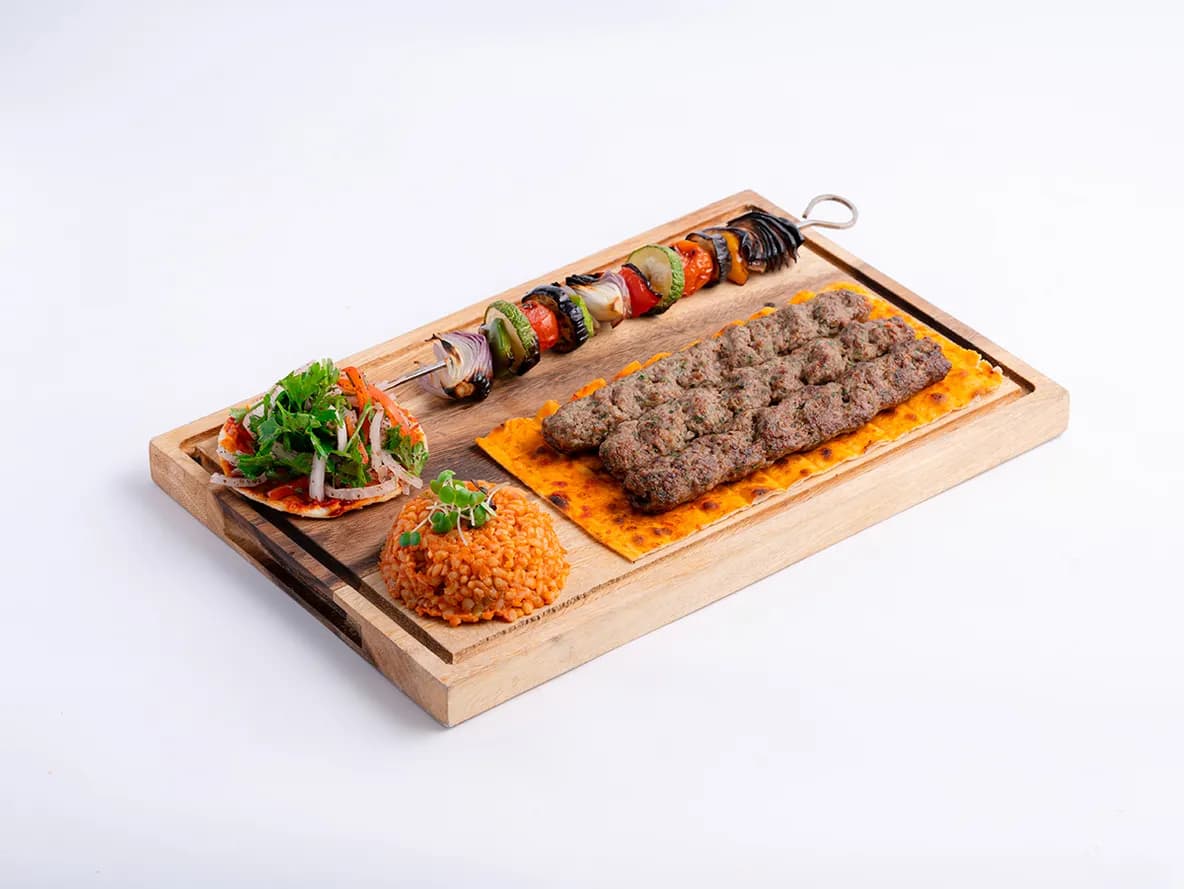 Classic Kebab Platter at Aram Restaurant