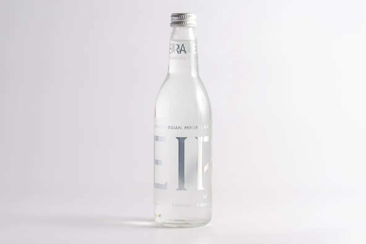 Sparkling Water at Aram Restaurant