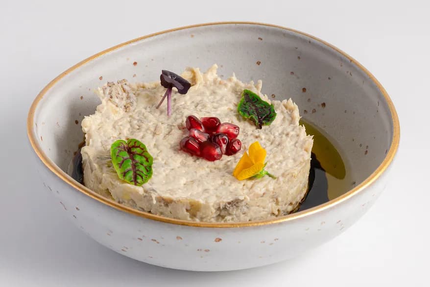 Artisanal Moutabbal at Aram Restaurant