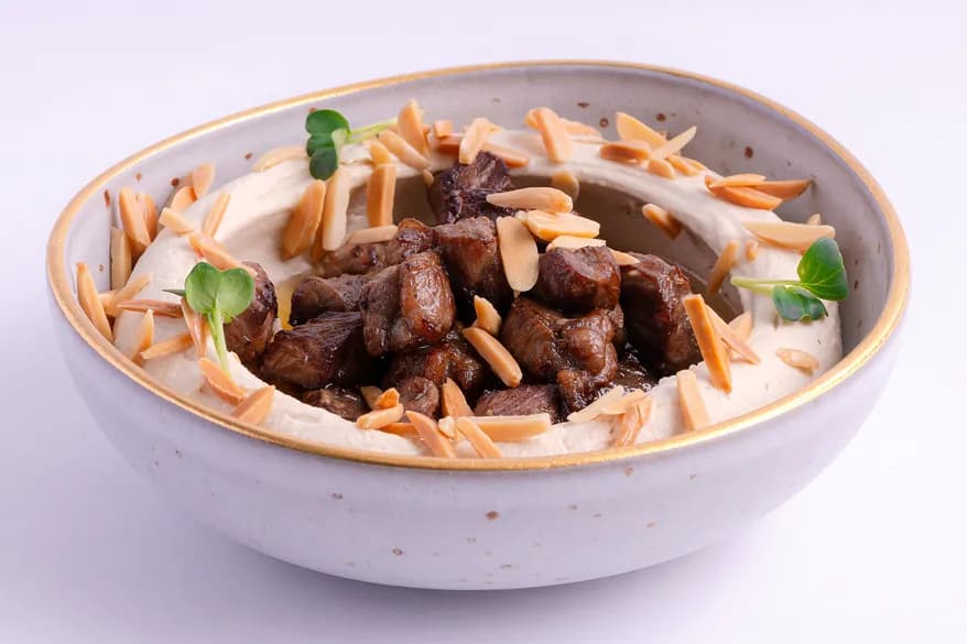 Hummus Wagyu at Aram Restaurant