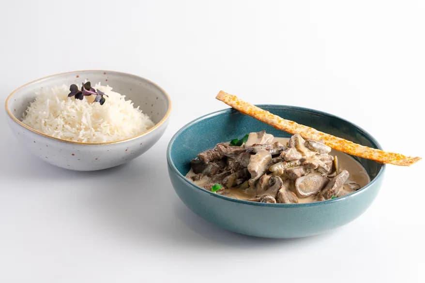 Beef Stroganoff at Aram Restaurant