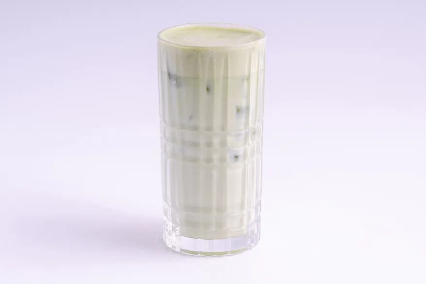 Iced Matcha Latte at Aram Restaurant
